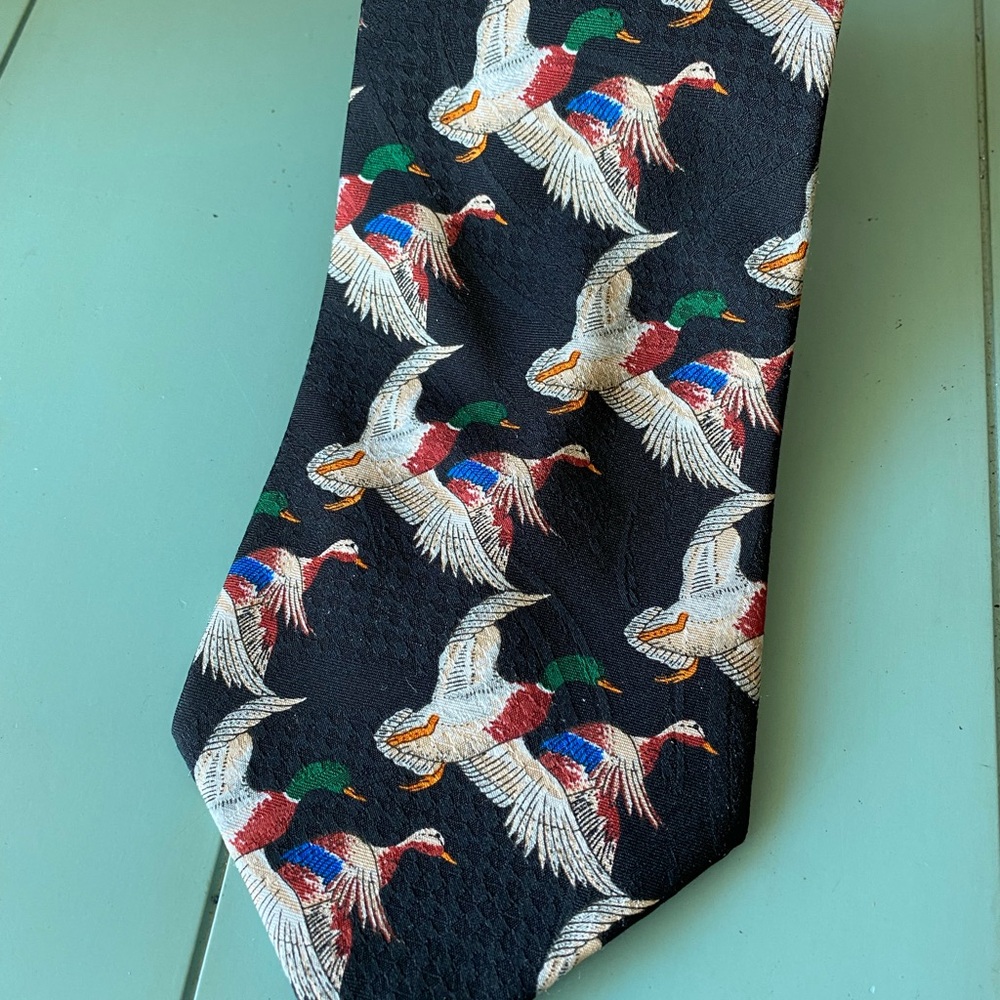Duck Head Multicolor Duck Print Tie